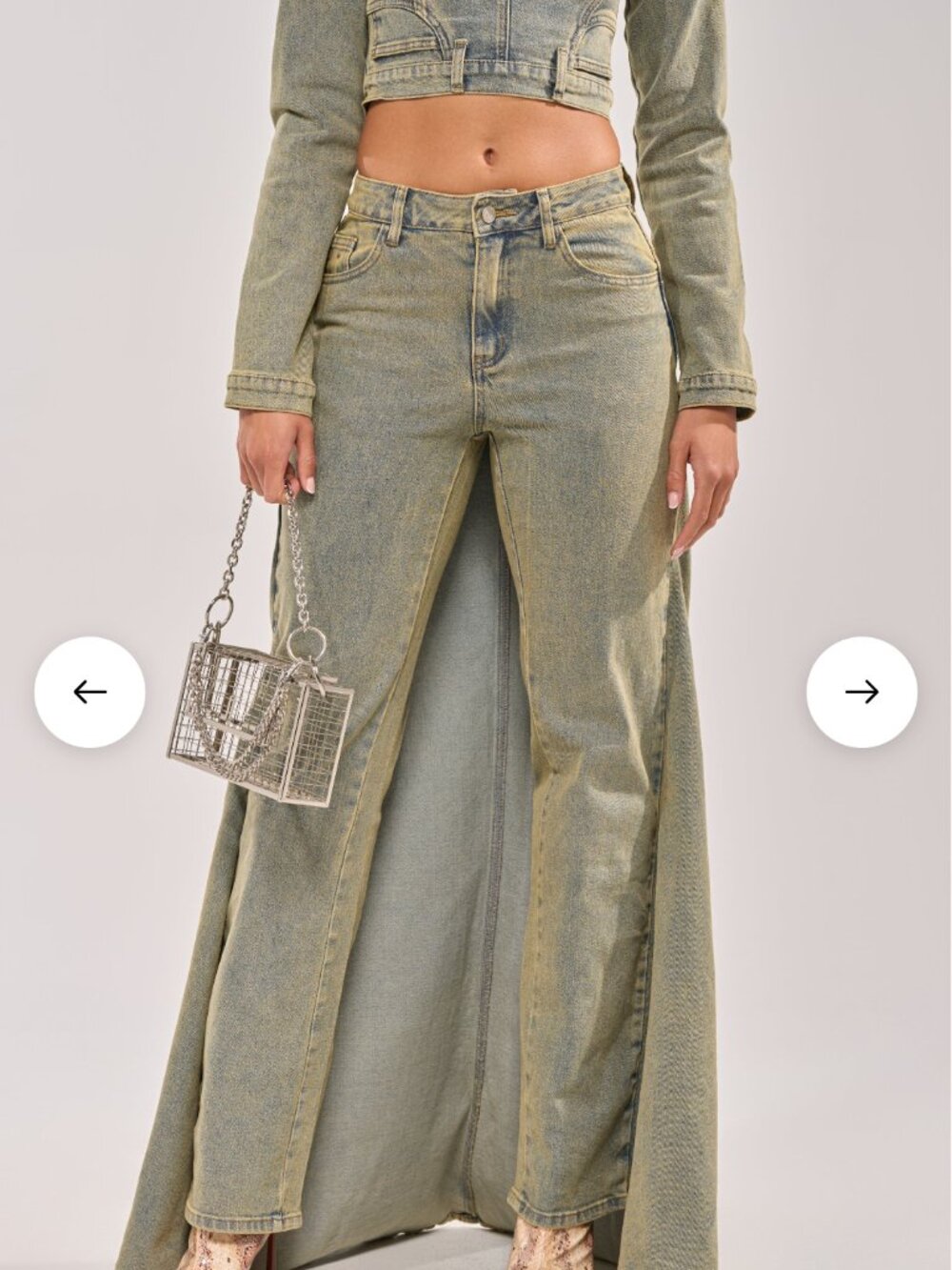 AKIRA BIG STEPPER DENIM PANT Size LL